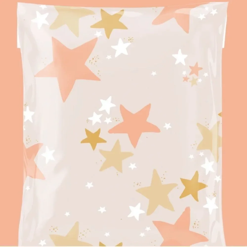 Poly Mailers Mix 6x9 10x13 14.5x19 30 pieces 30 stickers 1.5” size Insert cards